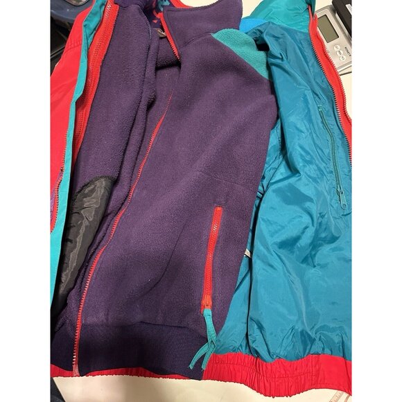 Vintage Columbia Bugaboo 3 In 1 Ski Jacket Aztec Fleece Men's Mens Medium USA - Picture 8 of 12